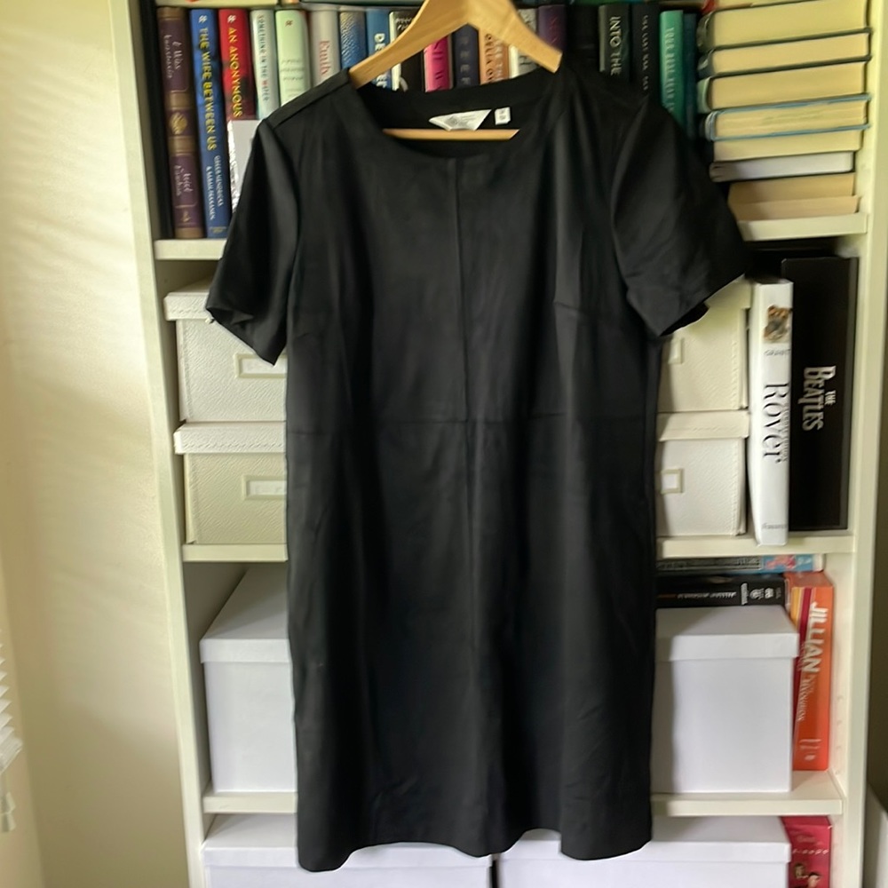 NWOT Candace Cameron Bure Black Faux Suede Dress